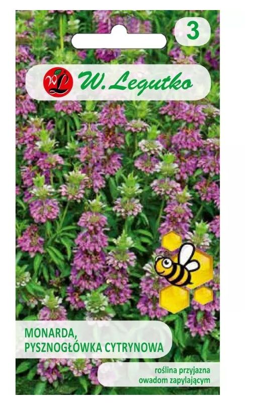 Monarda Pysznogłówka cytrynowa 0,1g Legutko