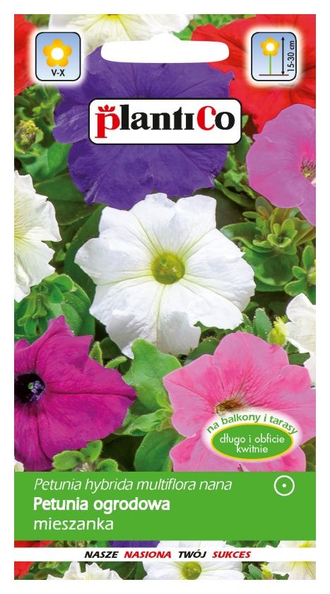 Petunia ogrodowa MIX 0,05g PlantiCO
