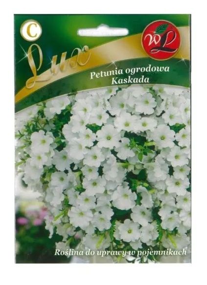 Petunia ogrodowa Kaskada biała 0,02g Legutko