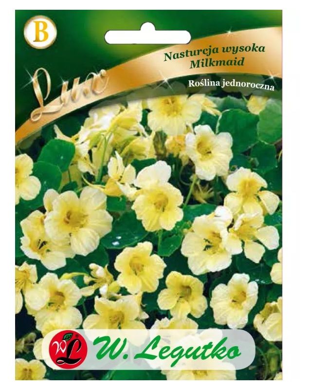 Nasturcja wysoka Milkmaid 5g Legutko