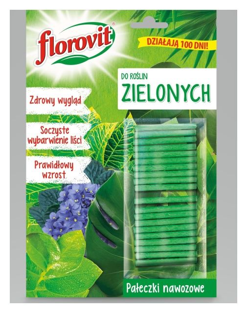 Florovit pałeczki nawozowe do roślin zielonych 20 szt. 100 dni Inco