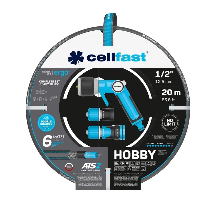 Zestaw zraszający Hobby ENERGO 1/2" 20m 16-209 Cellfast