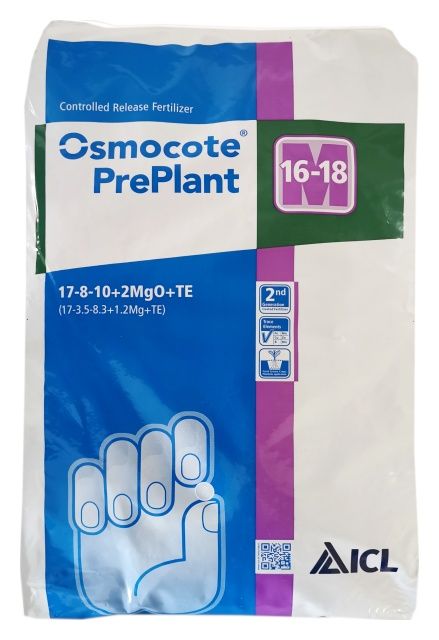 Osmocote PrePlant 17+8+10+2MgO + Mikroelementy 16-18m 25kg