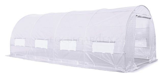 Tunel foliowy 3x6x2m - 18m2 biała Focus Garden 