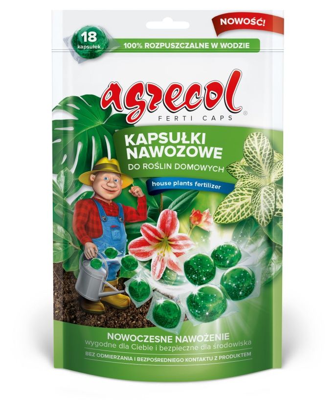 Kapsułki do roślin domowych Ferticaps 18szt Agrecol