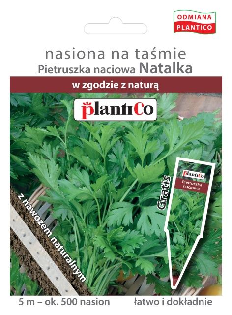 Pietruszka liściowa Natalka na taśmie 5m Plantico