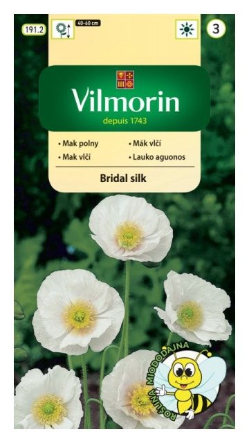 Mak polny Bridal Silk 0,1g Vilmorin