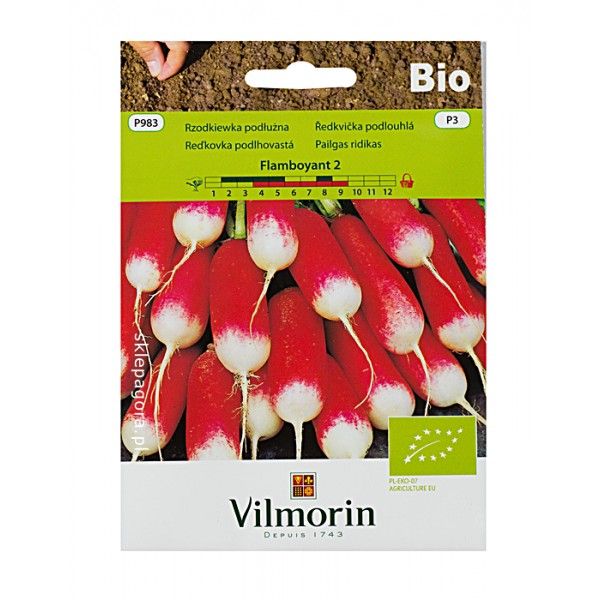 BIO Rzodkiewka Flamboyant 2 5g Vilmorin
