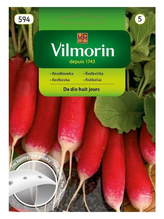 Taśma Rzodkiewka De Dix-Huir 7m Vilmorin