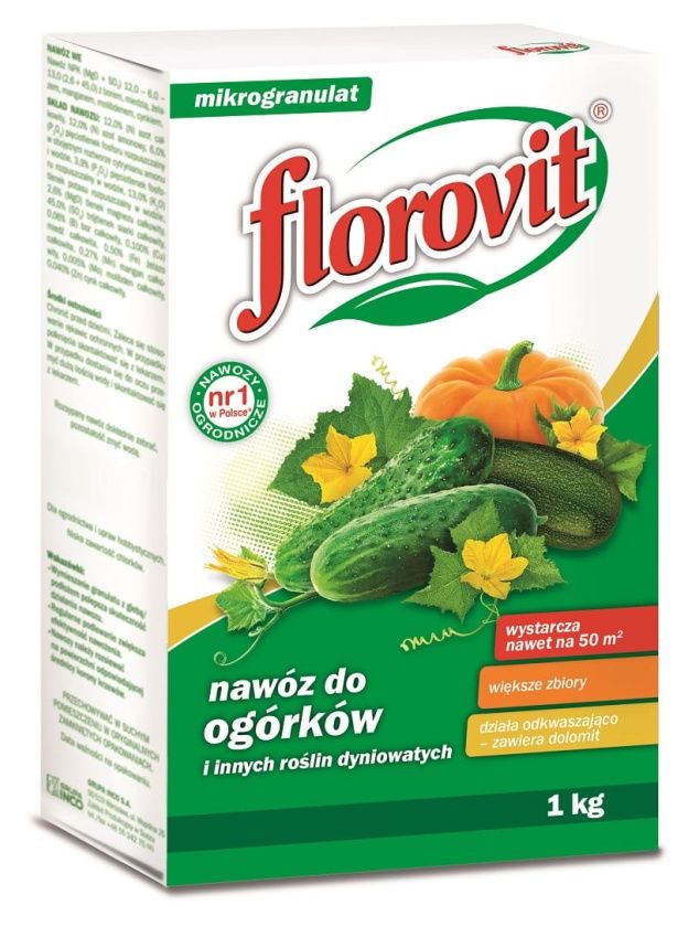 Nawóz do ogórków i innych roślin dyniowatych 1kg Florovit