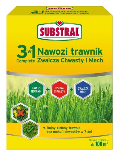 Nawóz 3w1 do trawników z odchwaszczaczem 3,6 kg Substral