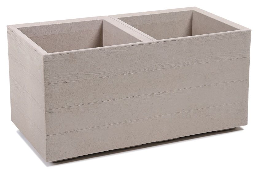 Kwietnik Karo Eco Coffee podwójny Lamela