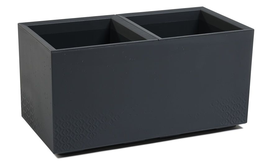 Kwietnik Karo Eco recycled podwójny Lamela