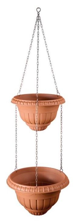 Doniczka wisząca Roma 3+4 terakota Form-Plastic