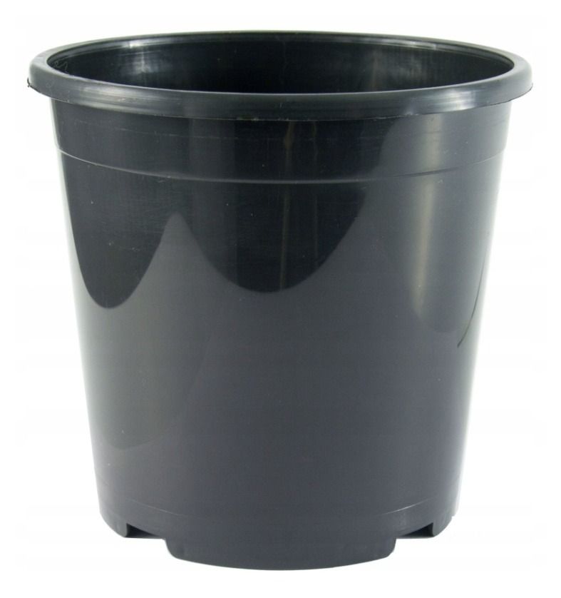 Doniczka produkcyjna czarna H 30 LSR 14L Interplast