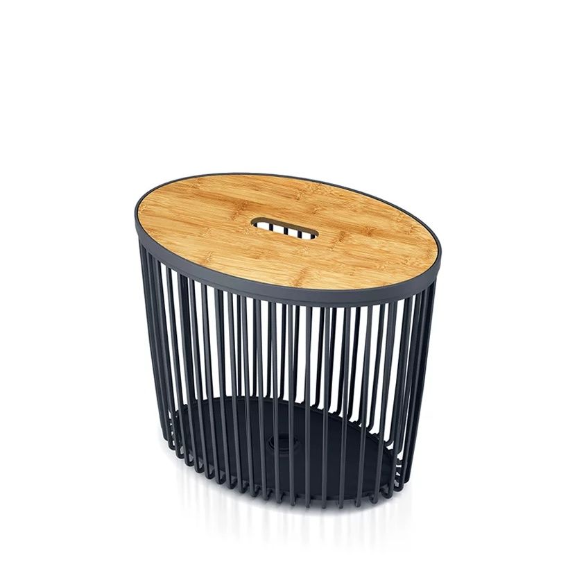 Kosz Clubo z pokrywą ICLUE30T antracyt Prosperplast