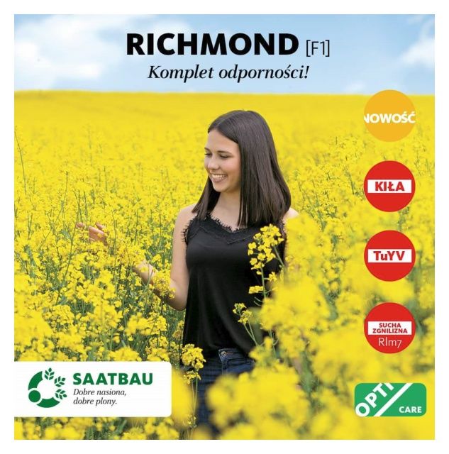 Rzepak ozimy Richmond F1 C1 Buteo Start Saatbau