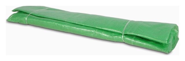 Folia do tunelu 3m x 8m zielona z podwójnymi drzwiami Focus Garden