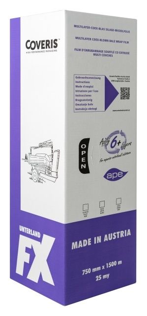 Folia do sianokiszonki Unterland FX 75cm zielona Coveris