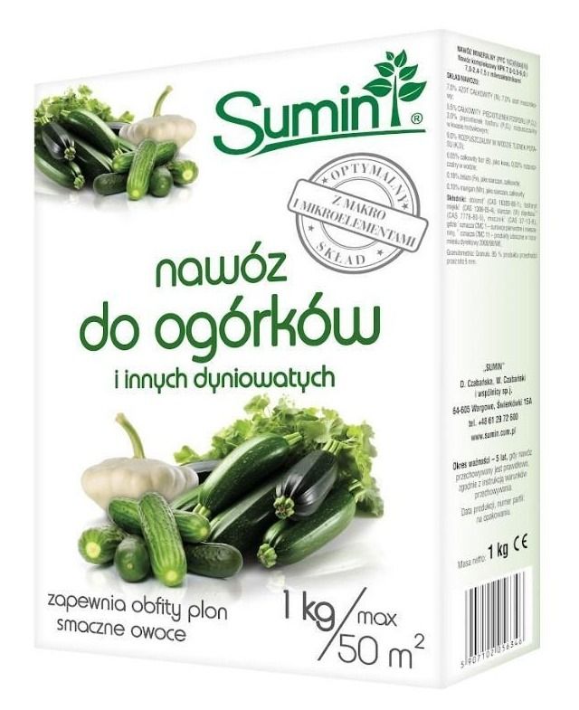 Nawóz do ogórków i innych dyniowatych 1kg Sumin