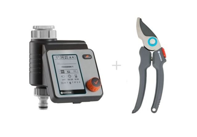 Zestaw Sterownik nawadniania Master 1892-29 + Sekator Easy Cut 20241-45 Gardena