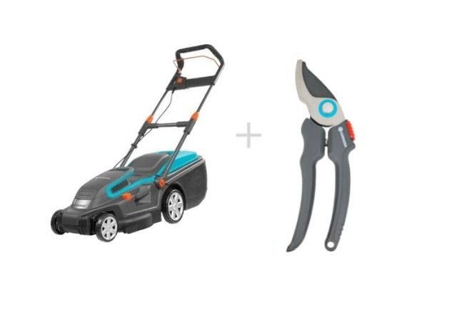 Zestaw Kosiarka elektryczna PowerMax 1800 5042-20 + Sekator Easy Cut 20241-45 Gardena