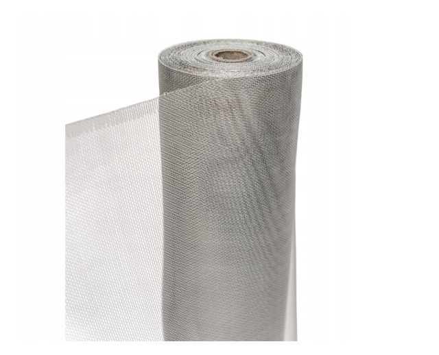 Siatka tkana aluminiowa 100 cm x 25 mb oczko 1,8mm x 1,4 mm Lustan