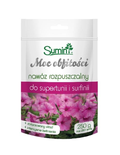Nawóz do supertunii i surfinii Moc obfitości 250g Sumin