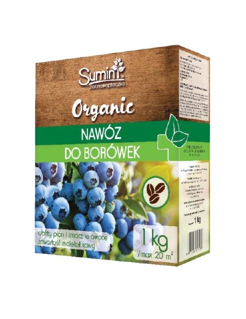Nawóz organiczny granulowany do borówek ORGANIC 1kg Sumin