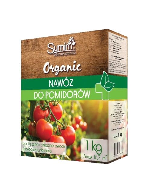 Nawóz organiczny granulowany do pomidorów ORGANIC 1kg Sumin