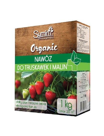 Nawóz organiczny granulowany do truskawek i malin ORGANIC 1kg Sumin