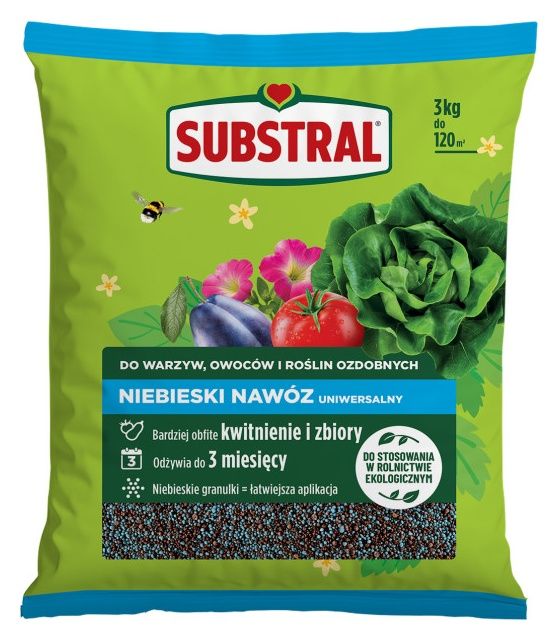 Niebieski Nawóz Uniwersalny 3kg Substral