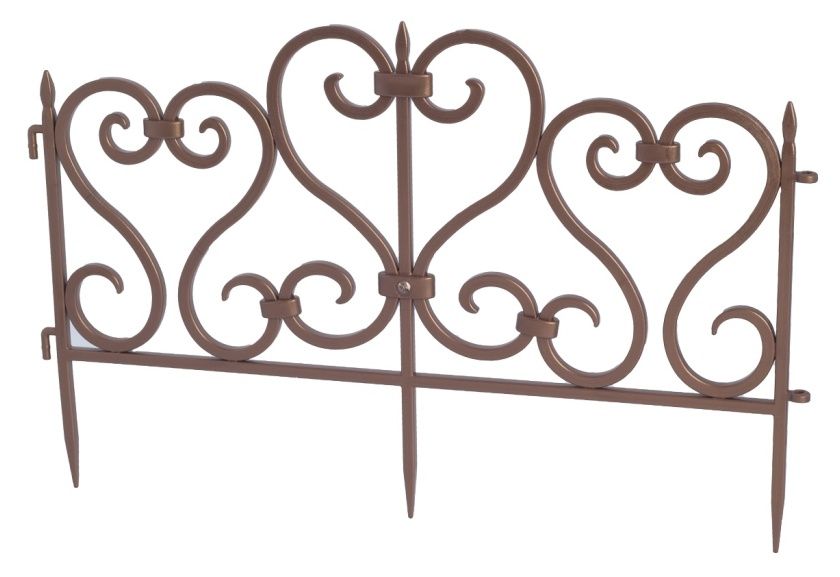 Płotek ogrodowy ozdobny 2,45 mb miedź Form-Plastic