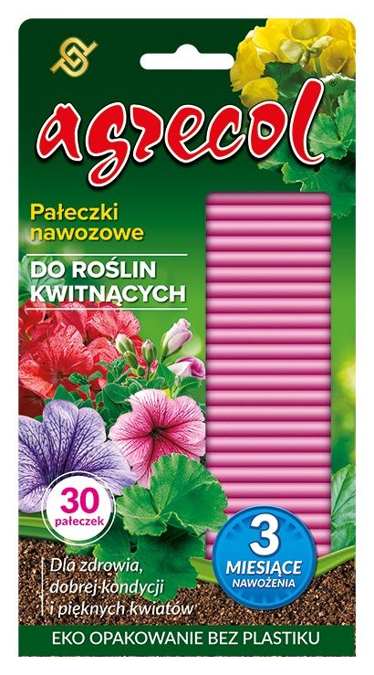 Pałeczki nawozowe do roślin kwitnących 30 sztuk Agrecol