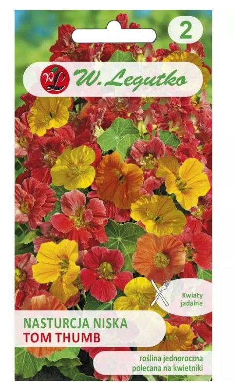 Nasturcja niska Tom Thumb mieszanka 5g Legutko 