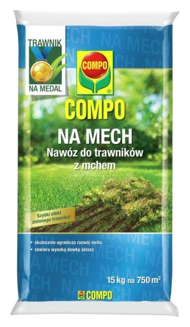 Nawóz do trawników z mchem 15 kg Compo 