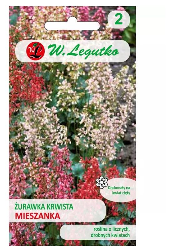 Żurawka ogrodowa mieszanka 0,1g Legutko