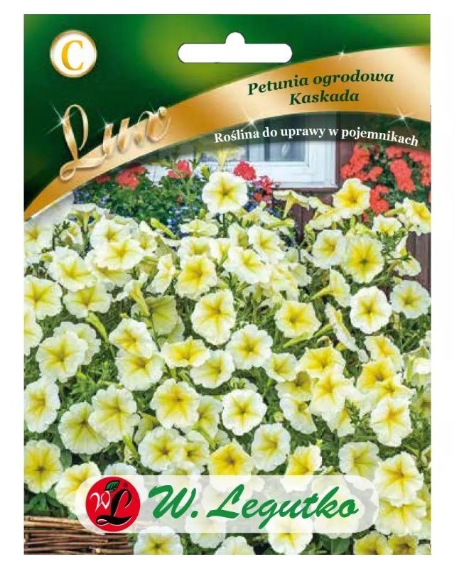 Petunia ogrodowa Kaskada żółta 0,02g Legutko