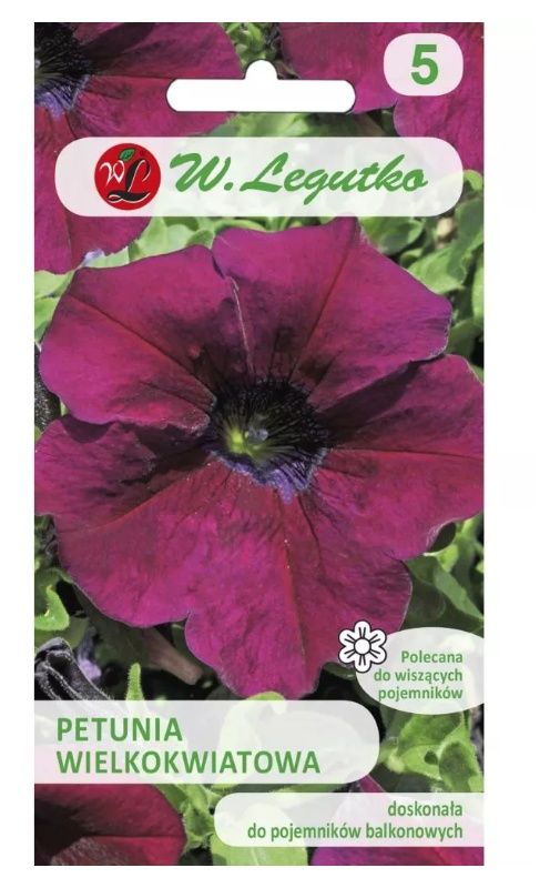 Petunia ogrodowa wiśniowa 0,01g Legutko