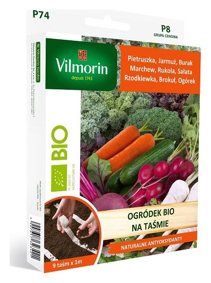 BIO Ogródek na taśmie antyoksydanty 9x1,5m Vilmorin 