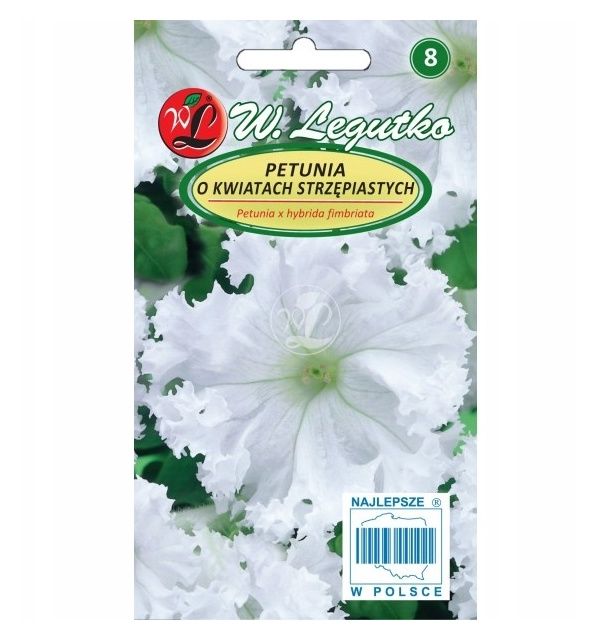 Petunia ogrodnicza postrzępiona biała 0,01g Legutko