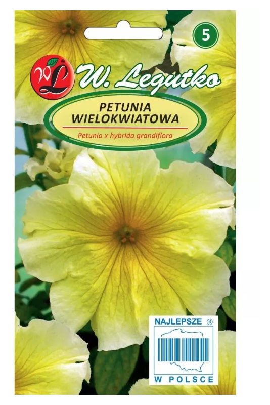Petunia ogrodnicza postrzępiona żółta 0,01g Legutko