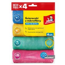 Ściereczki z mikrofibry uniwersalne zestaw 4szt Jan Niezbędny