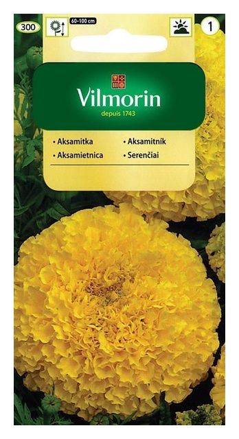 Aksamitka wzniesiona cytrynowa 1g Vilmorin