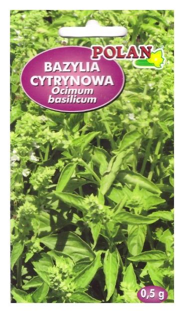 Bazylia cytrynowa 0,5g Polan