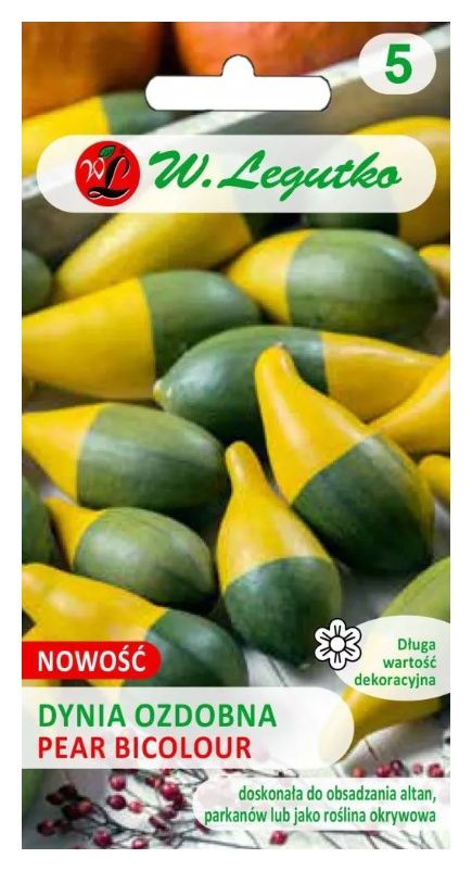 Dynia zwyczajna ozdobna Pear Bicolour 1g Legutko