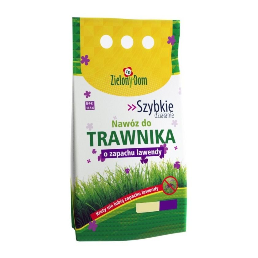 Nawóz do trawnika o zapachu lawendy odstraszający krety Zielony Dom grupowy