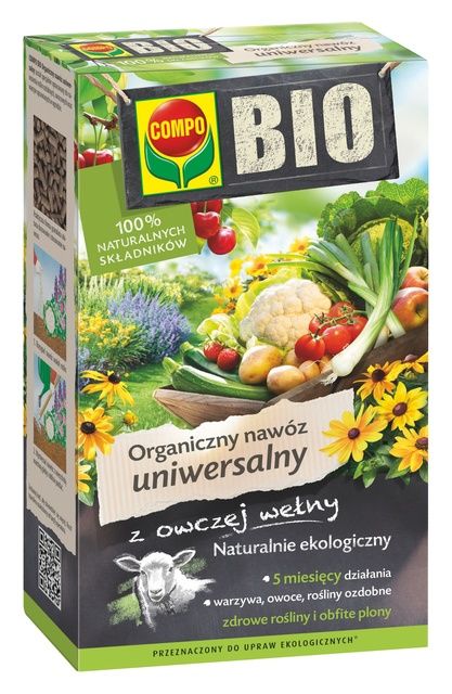 BIO organiczny nawóz uniwersalny z owczej wełny COMPO