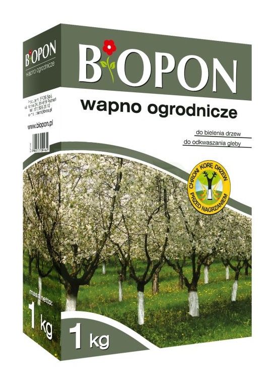 Wapno ogrodnicze do bielenia i odkwaszania gleby Bopon