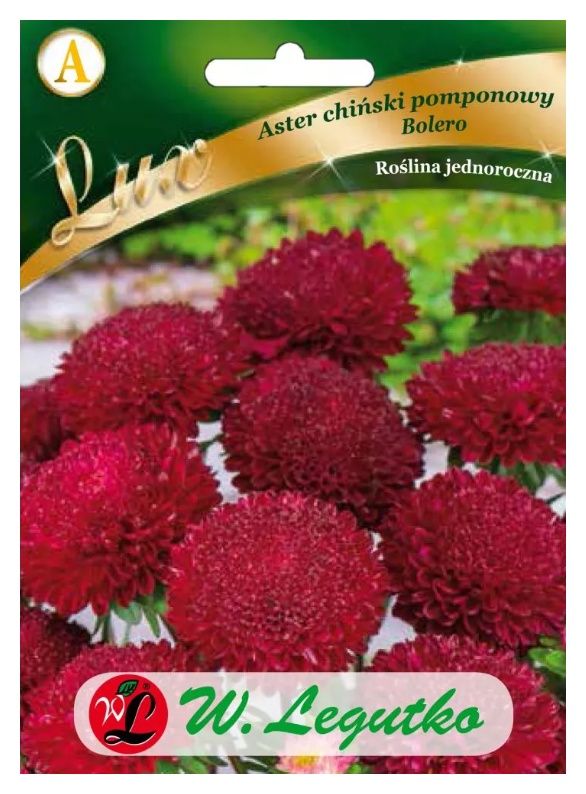 Aster chiński Bolero czerwony 0,5g Legutko